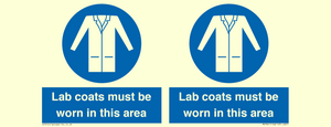 Lab coats must be worn in this area